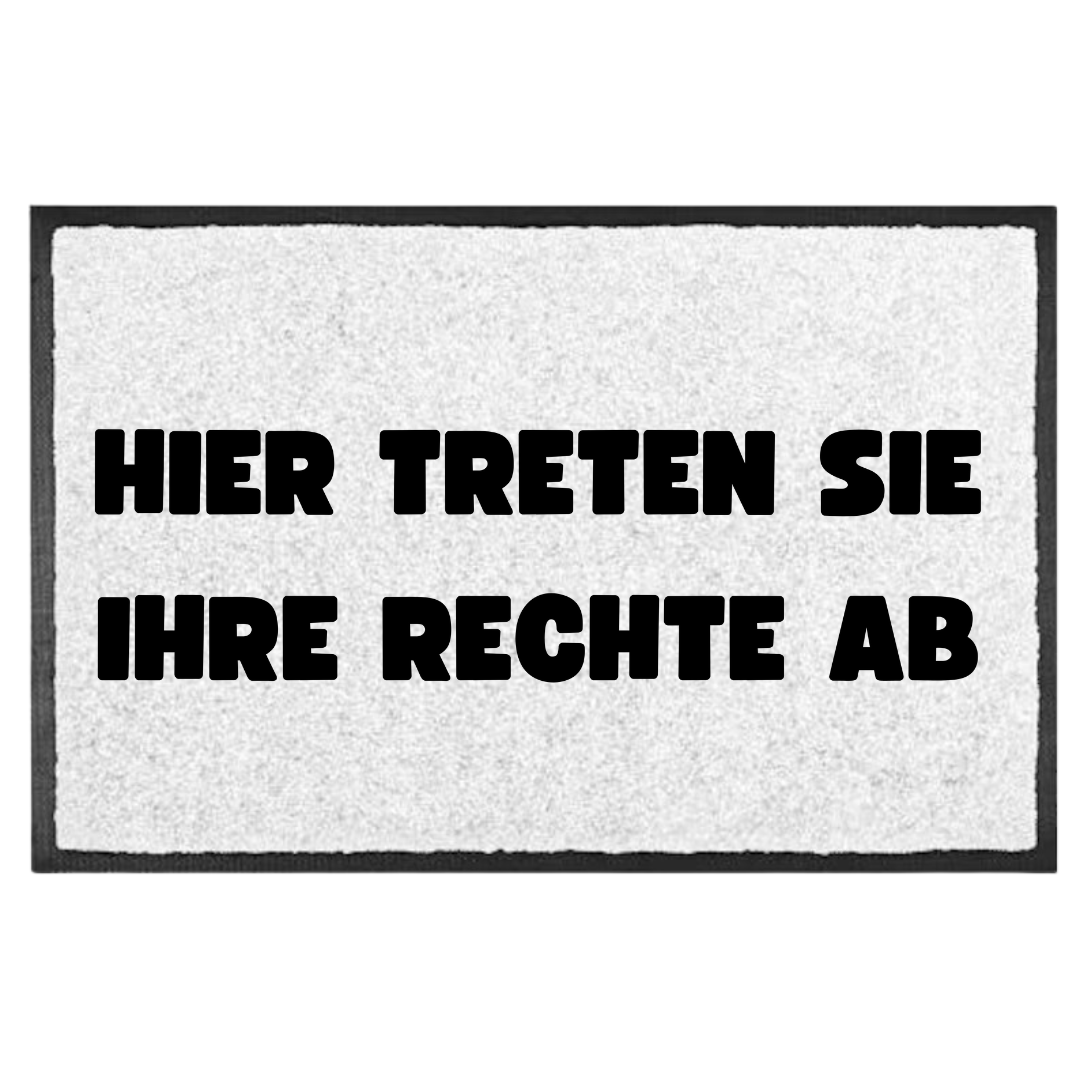 Rechte abtreten - Fußmatte