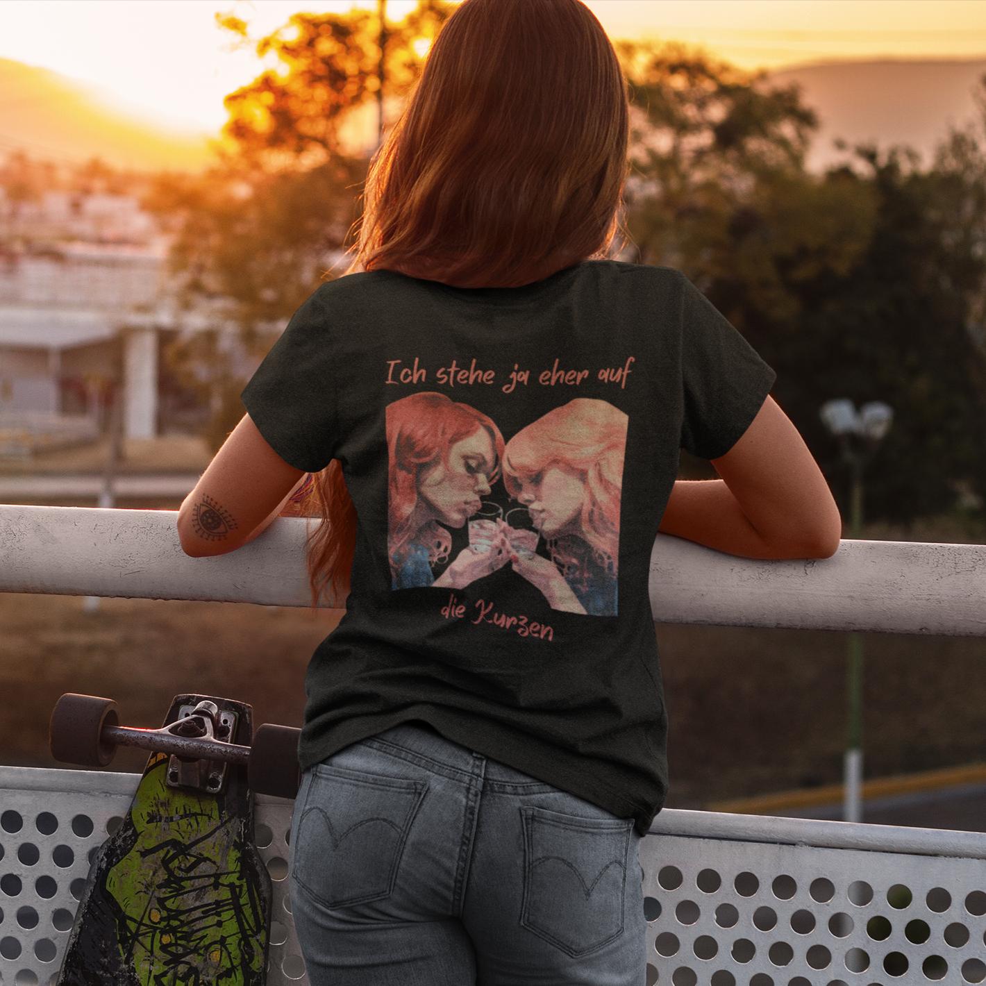 Ich stehe auf die Kurzen - Premium Shirt