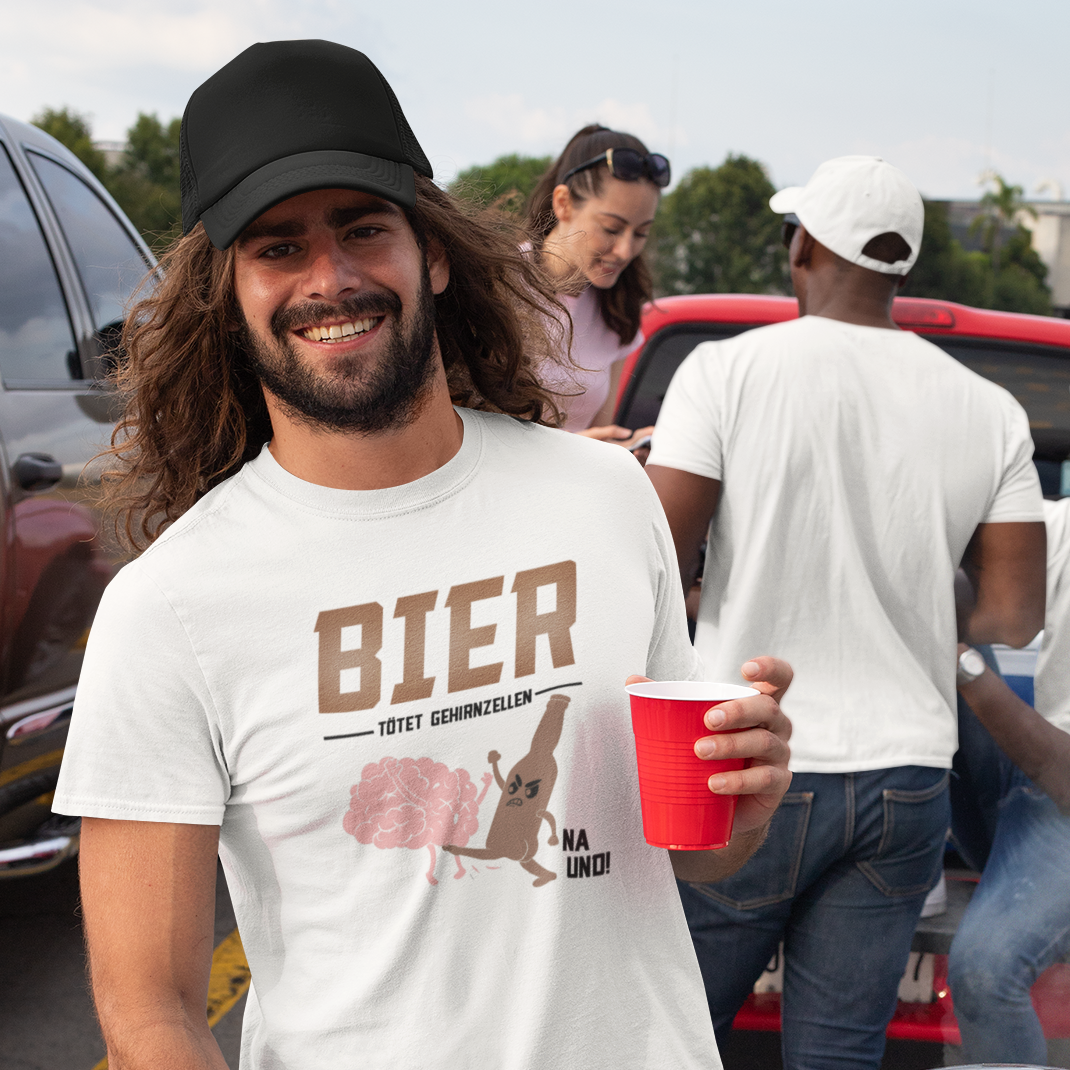 Bier vs Hirn - Premium Organic Shirt
