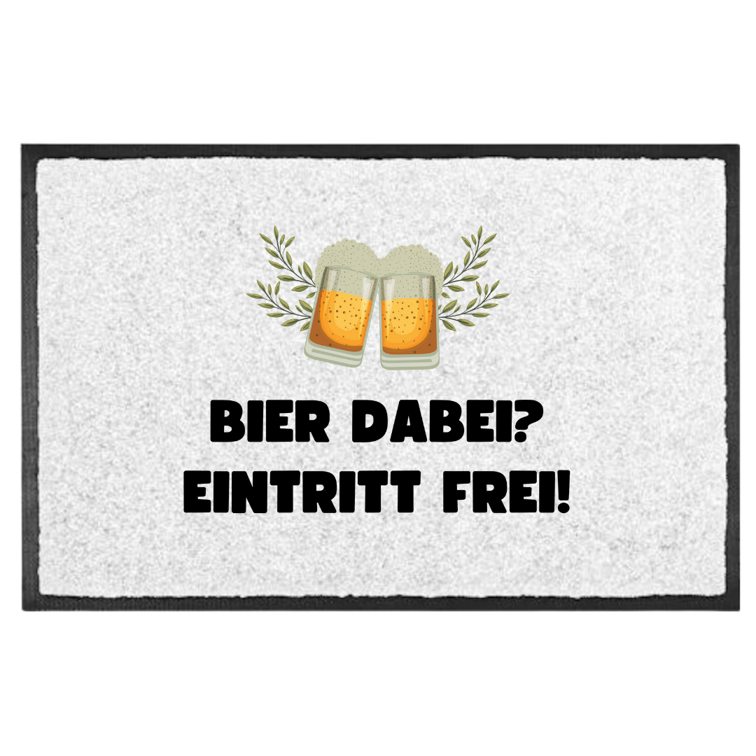 Bier dabei - Fußmatte