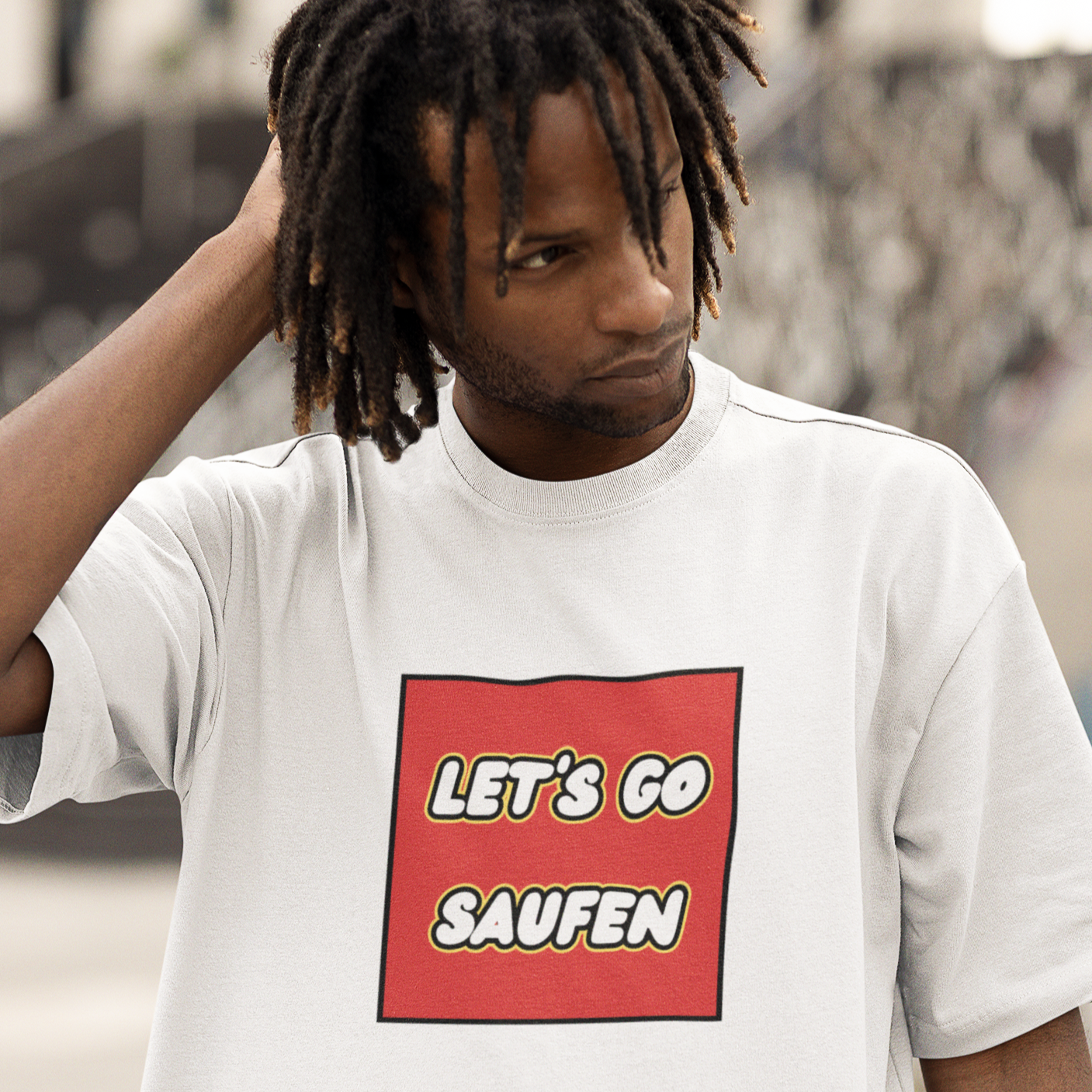 Let's go saufen - Oversized Shirt